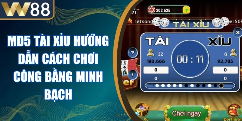 MD5 Tài Xỉu Hướng Dẫn Cách Chơi Công Bằng Minh Bạch 1 MD5 Tài Xỉu